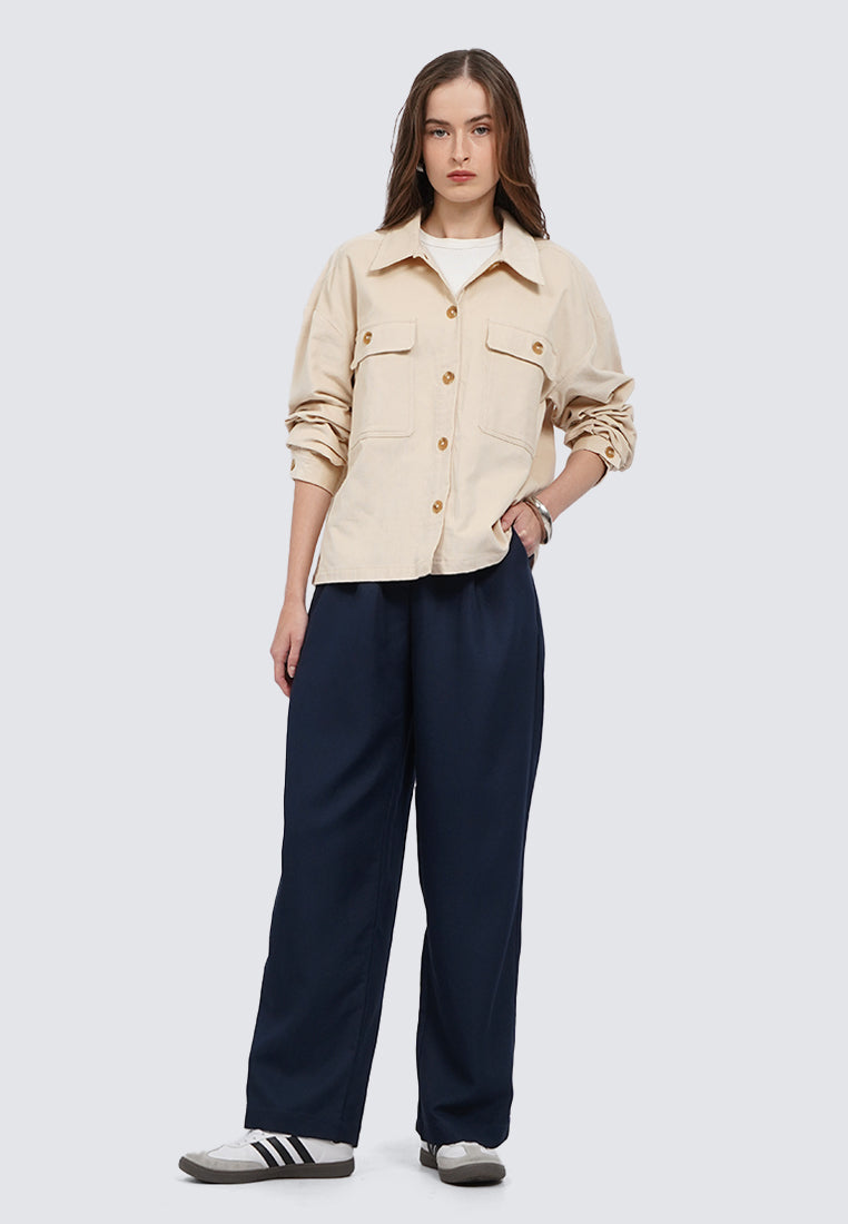 Cropped Corduroy Jacket