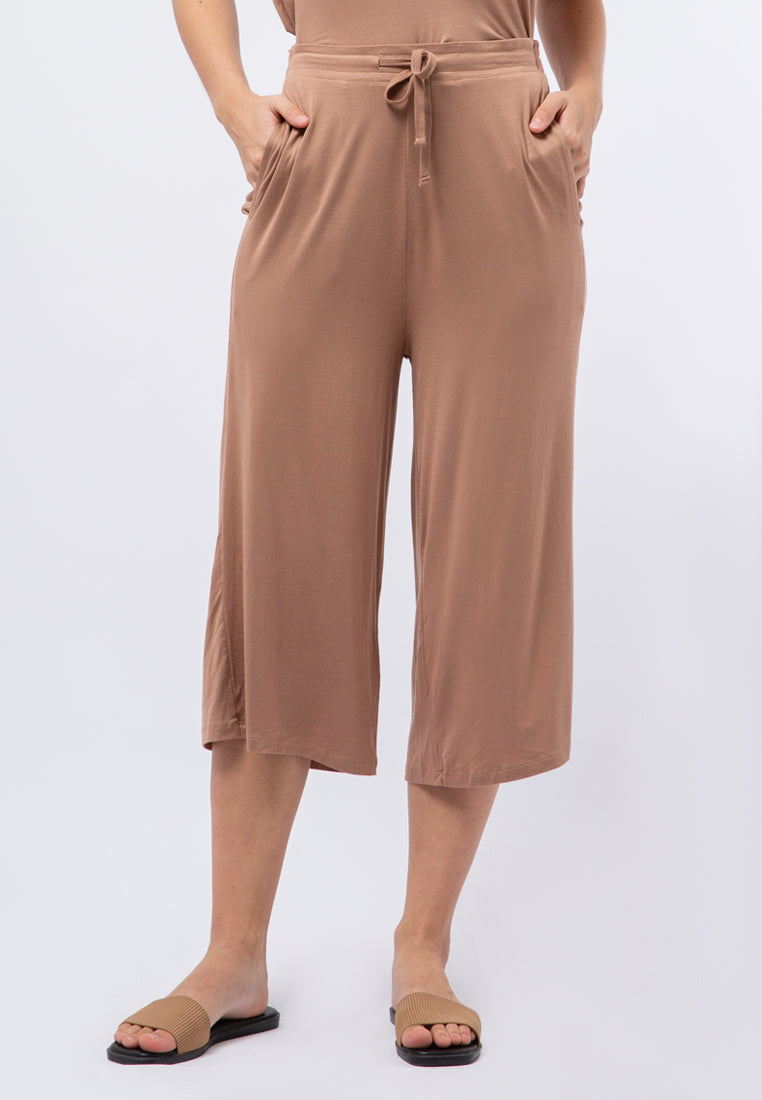 Loose Culotte with Drawstring