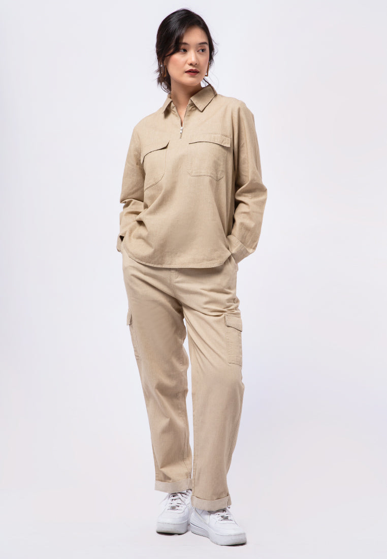 High Waist Cargo Pants