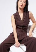 Wide Leg Pants with Belt Details