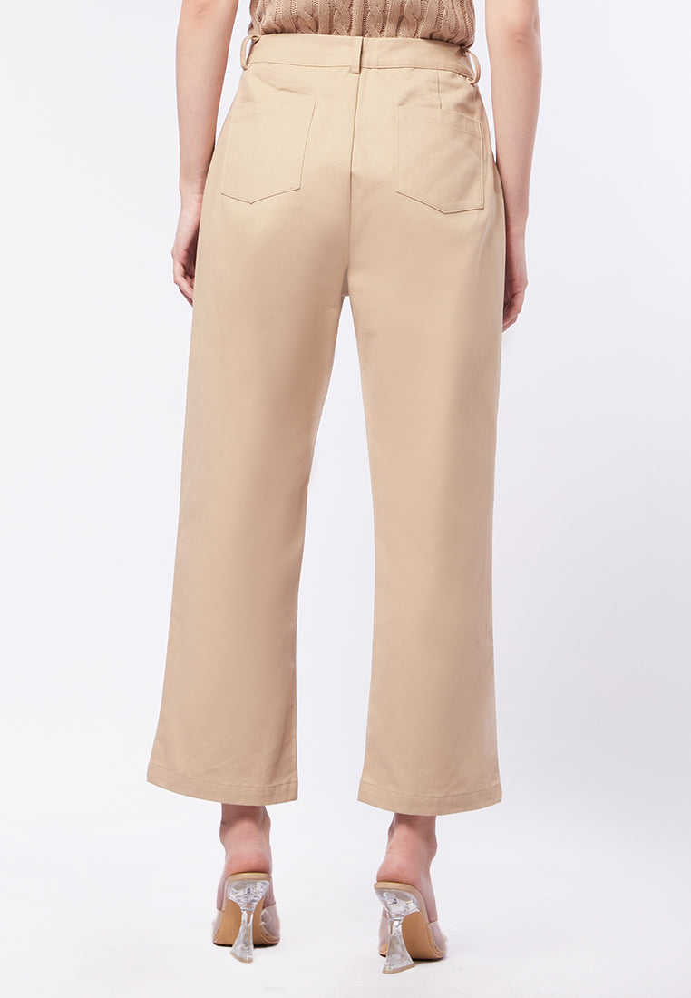 Tapered Fit Pants with Front Pocket