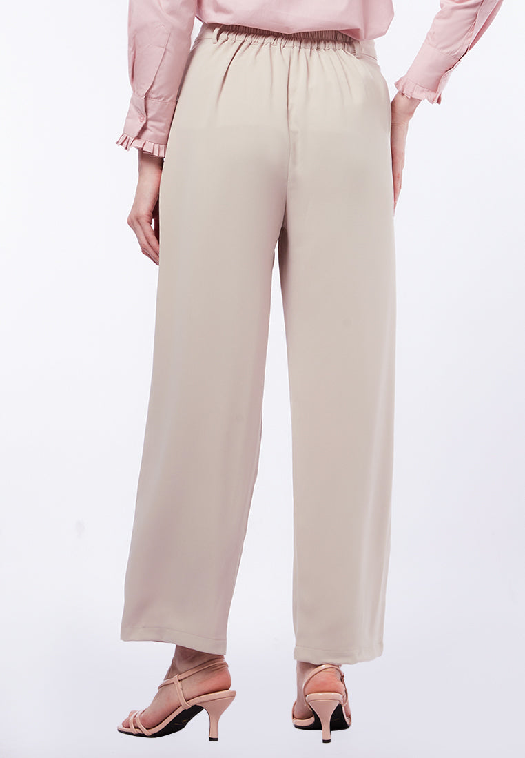 Straight Fit High Waist Pants