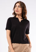 Knit Polo Top