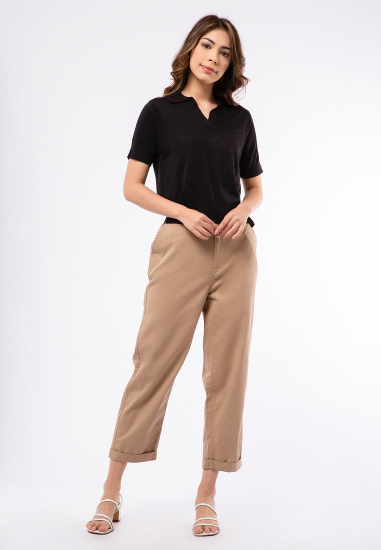 Knit Polo Top