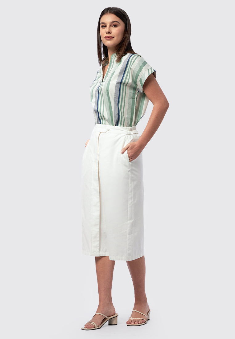 Straight Cut Midi Skirt