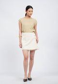 Mini Skort with Front Button Details