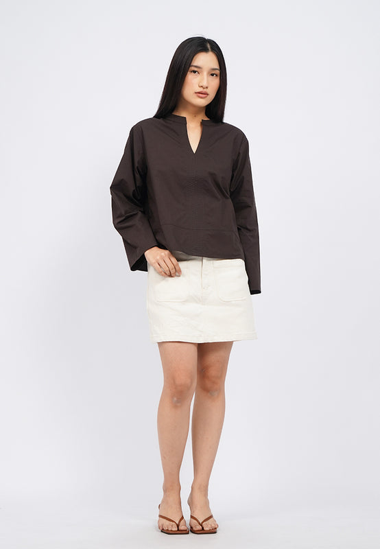 Double Pocket Denim Skort