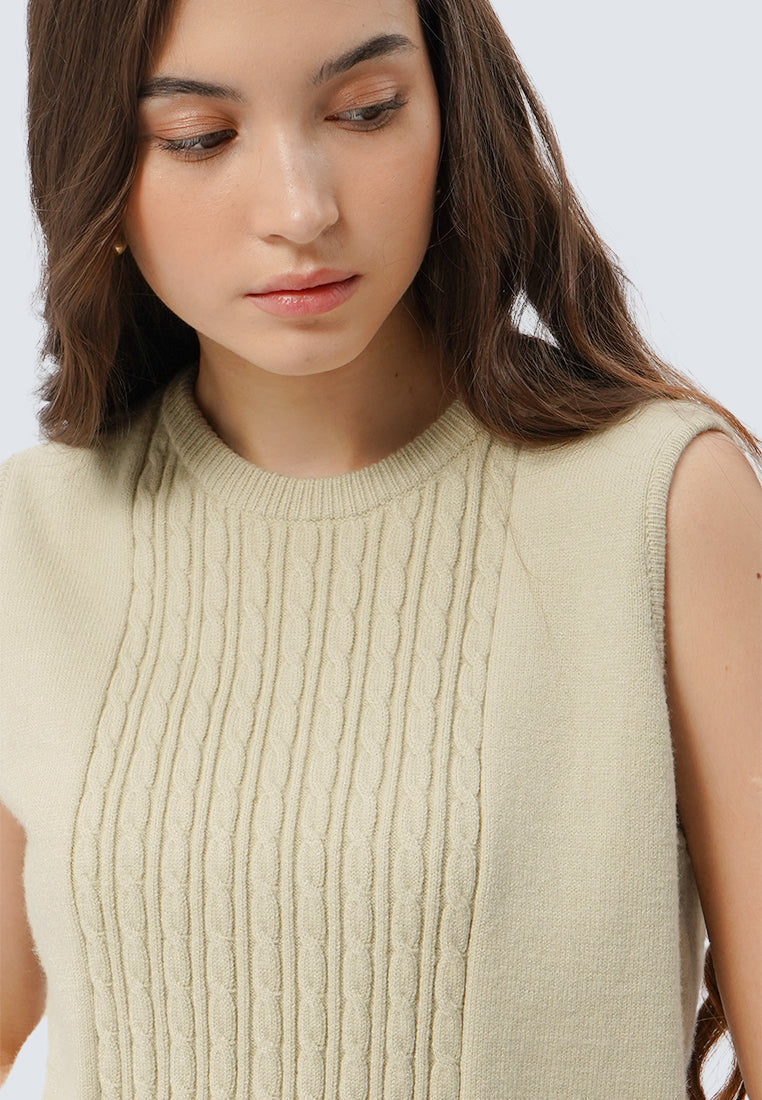 Textured Sleeveless Knit Top