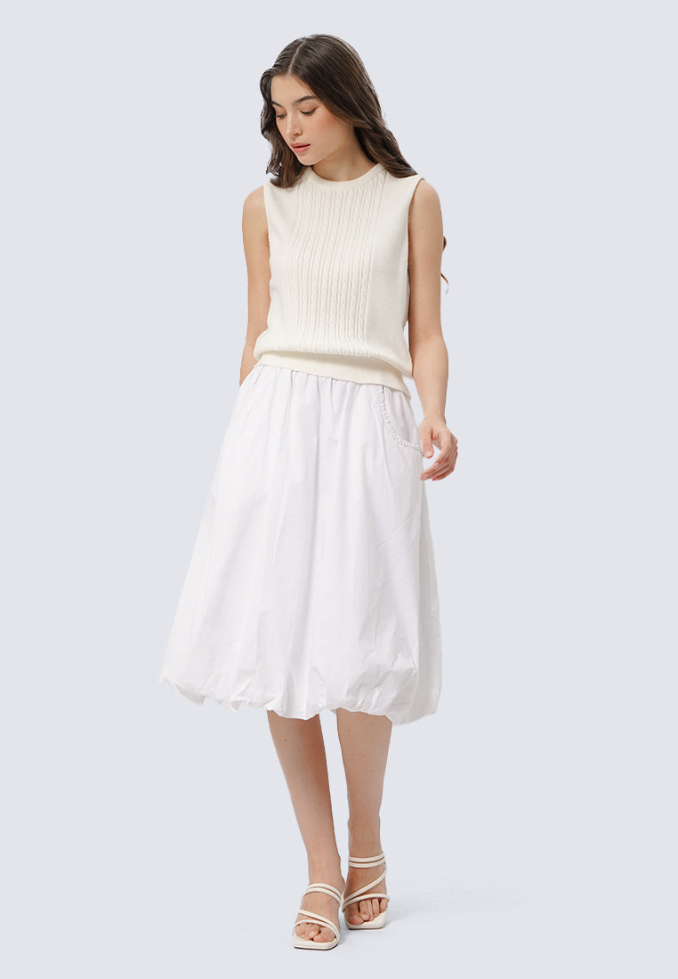 Textured Sleeveless Knit Top