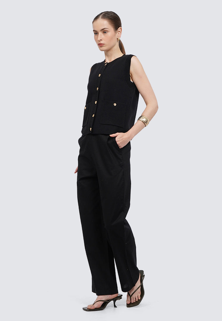 Button Up Sleeveless Top