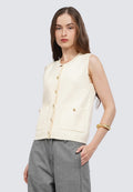 Button Up Sleeveless Top