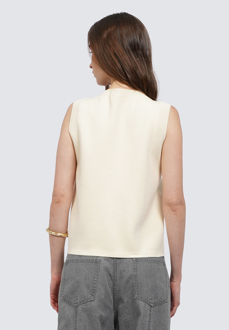 Button Up Sleeveless Top