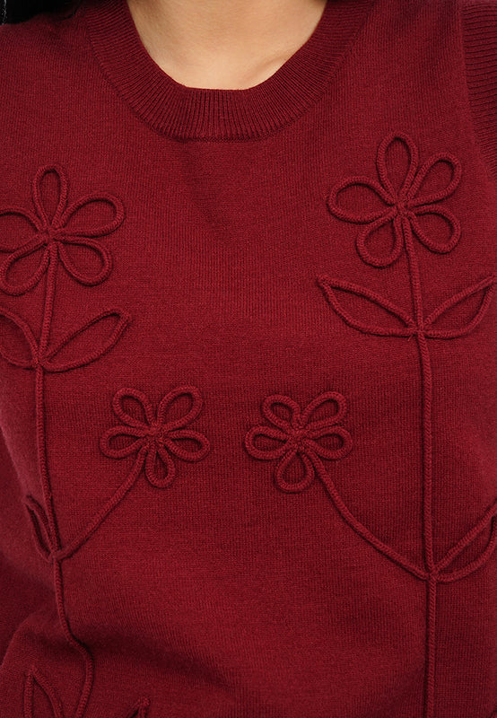 Sleeveless Knit Top with Applique