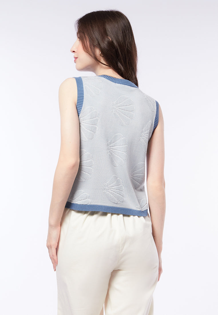 Printed Knit Vest