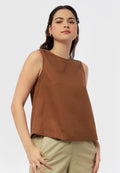 Round Neck Sleeveless Top