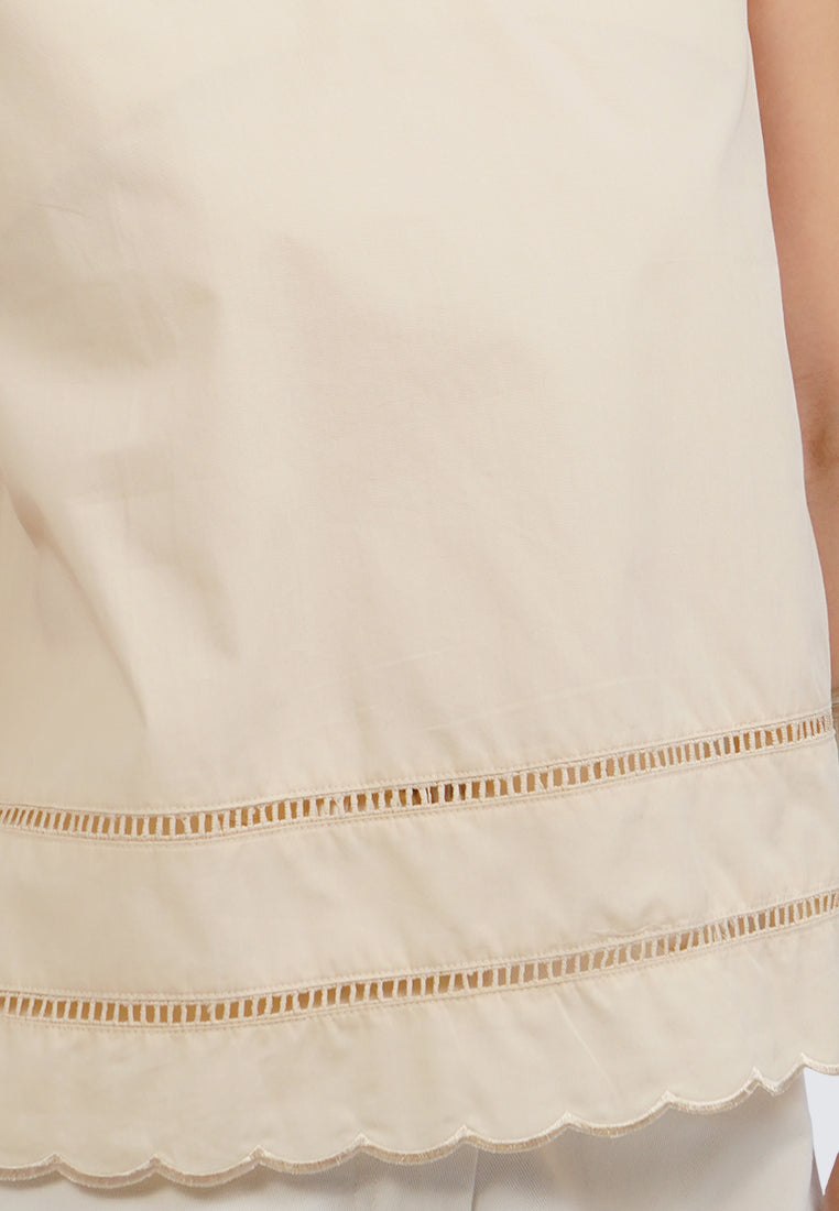 V-Neck Sleeveless Blouse