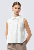 Sleeveless Embroidered Blouse
