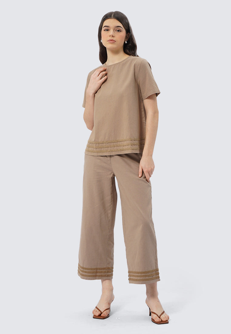 Regular Fit Short Sleeve Blouse