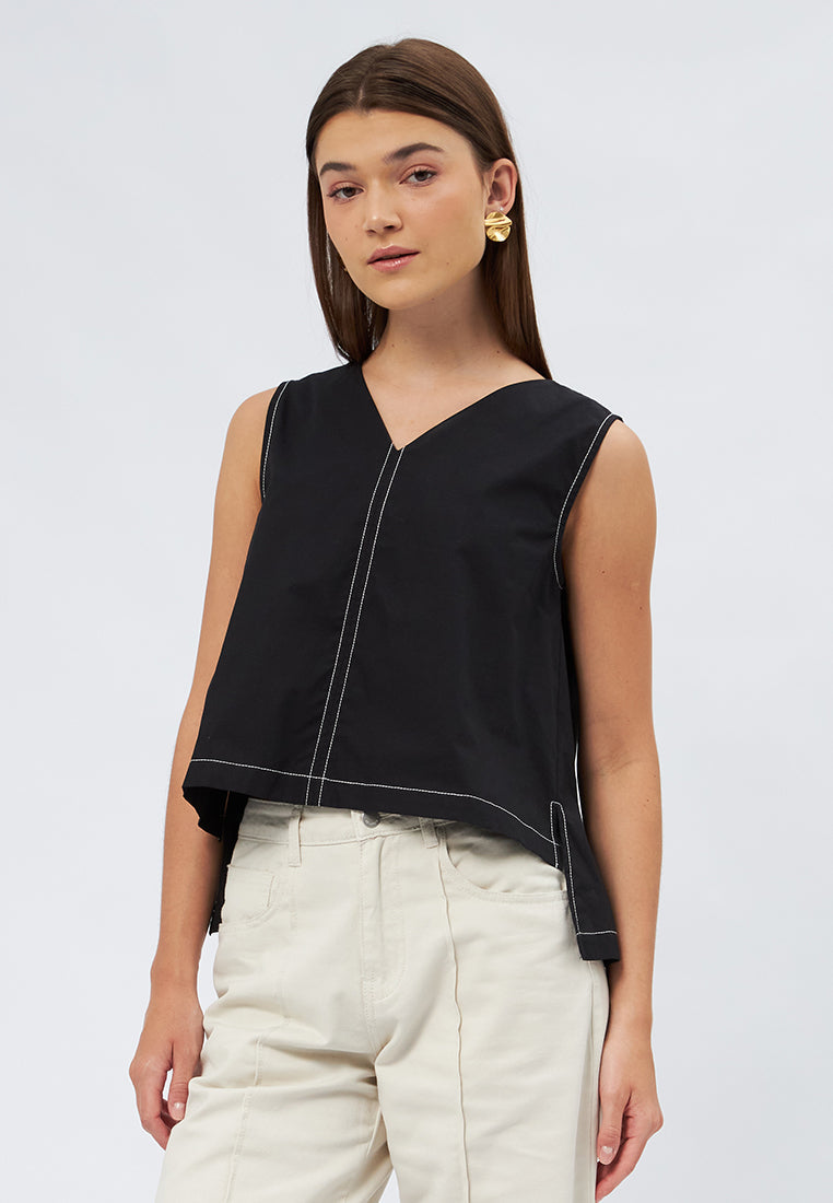 A-Line Sleeveless Blouse
