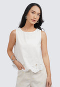 Embroidered Sleeveless Blouse