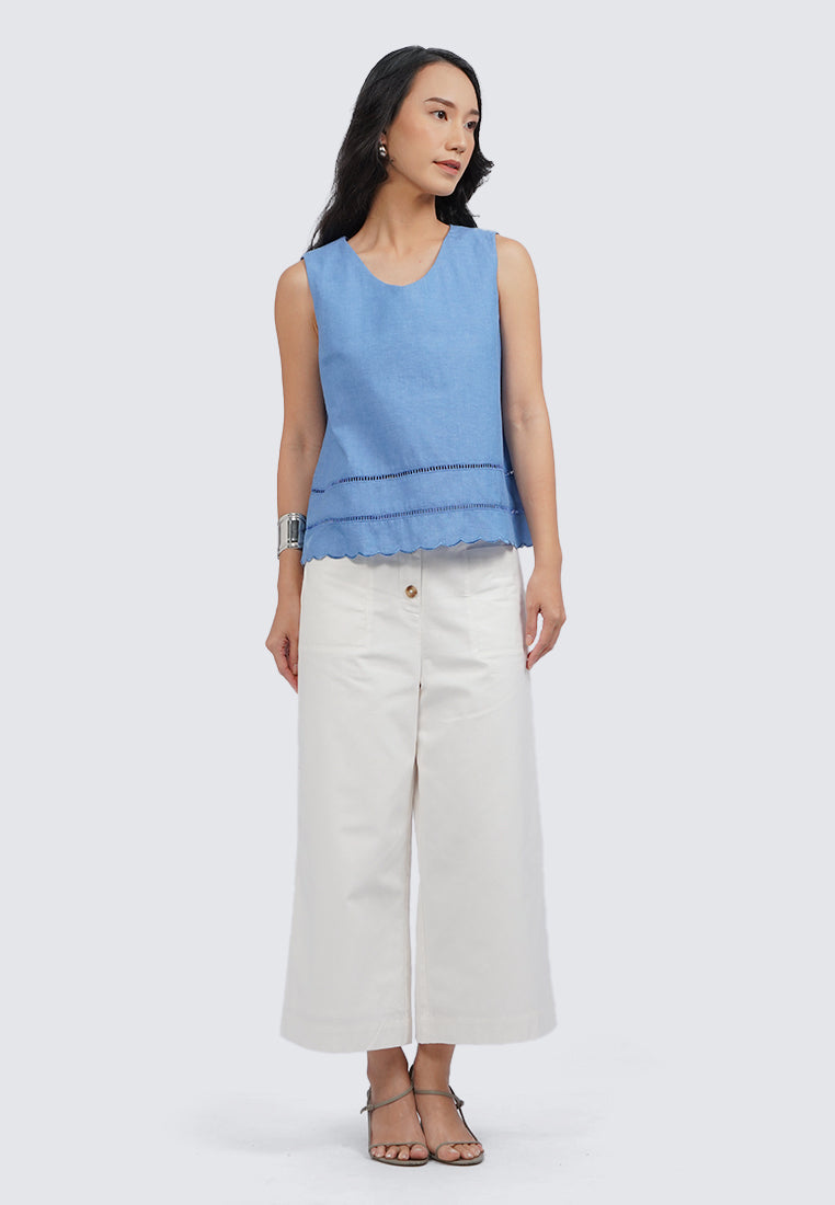 V-Neck Sleeveless Blouse