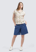Denim Bermuda Pants