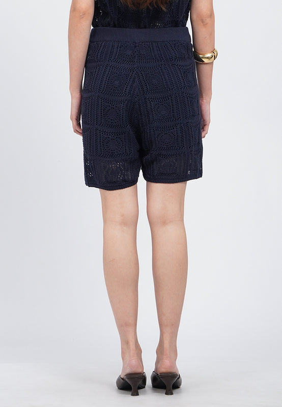 Textured Knit Shorts