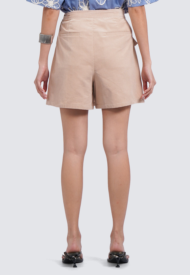 Buttoned Side Pocket Mini Skort