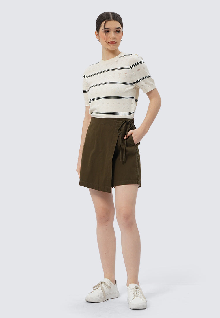 Side Tied Mini Skort