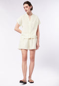 Lounge Shorts with Lace Hemline