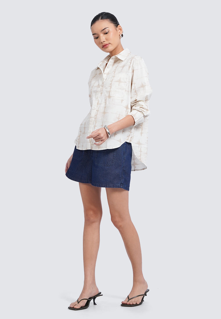 Double Pocket Mini Denim Skort