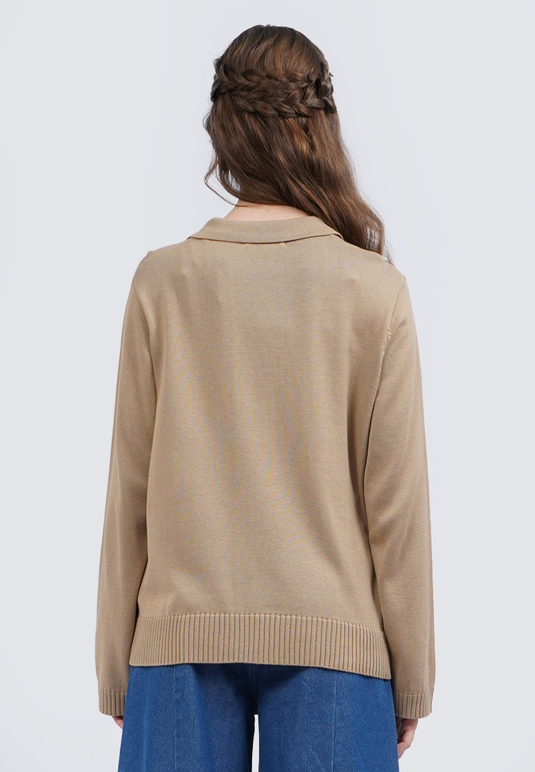 Collared Long Sleeve Sweater
