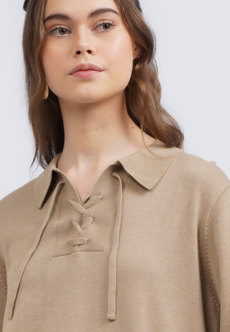 Collared Long Sleeve Sweater