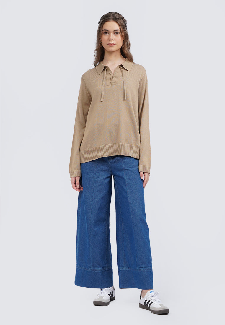 Collared Long Sleeve Sweater