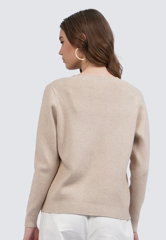 V-Neck Long Sleeve Sweater