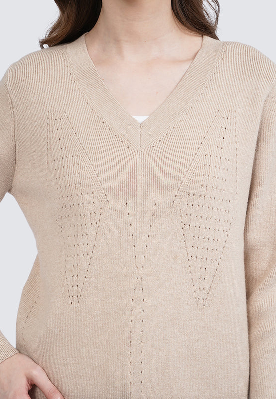 V-Neck Long Sleeve Sweater