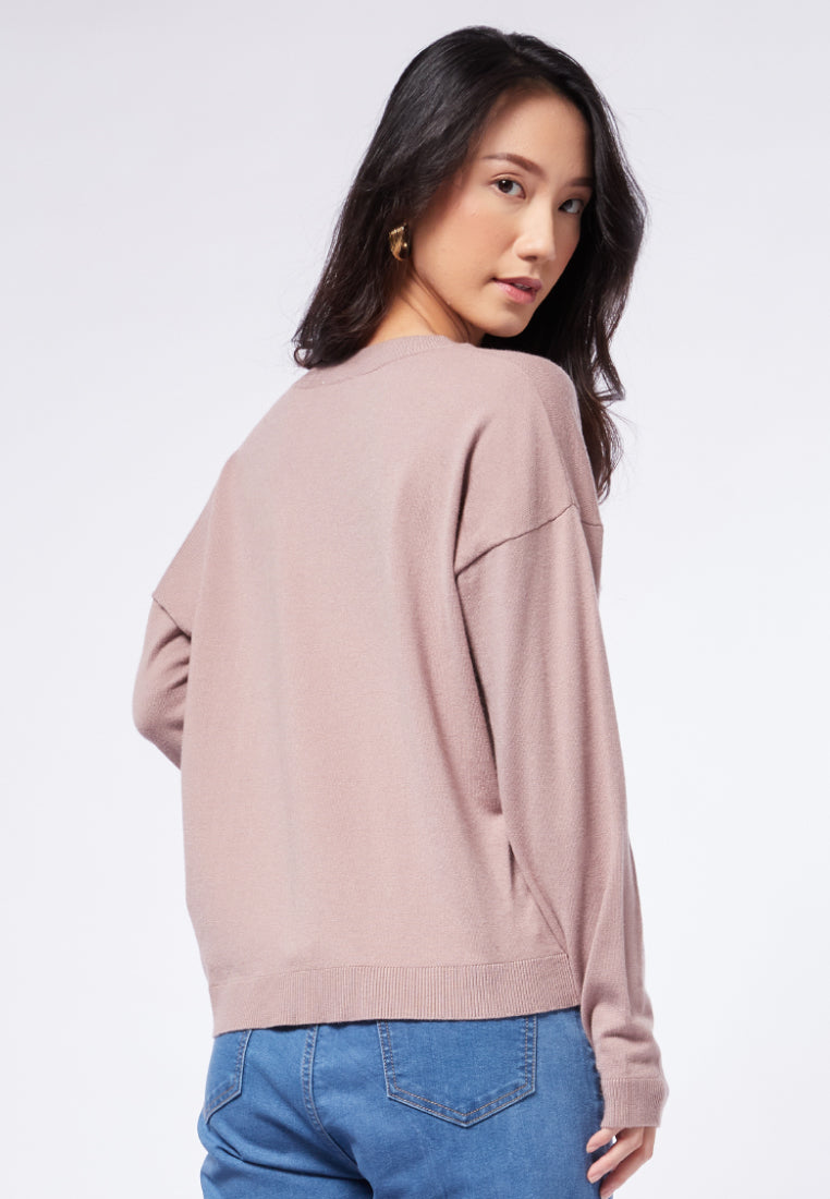 Long Sleeve V-neck Sweater