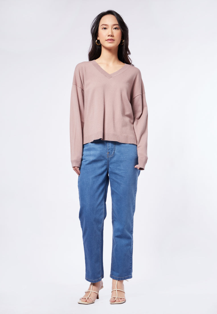 Long Sleeve V-neck Sweater