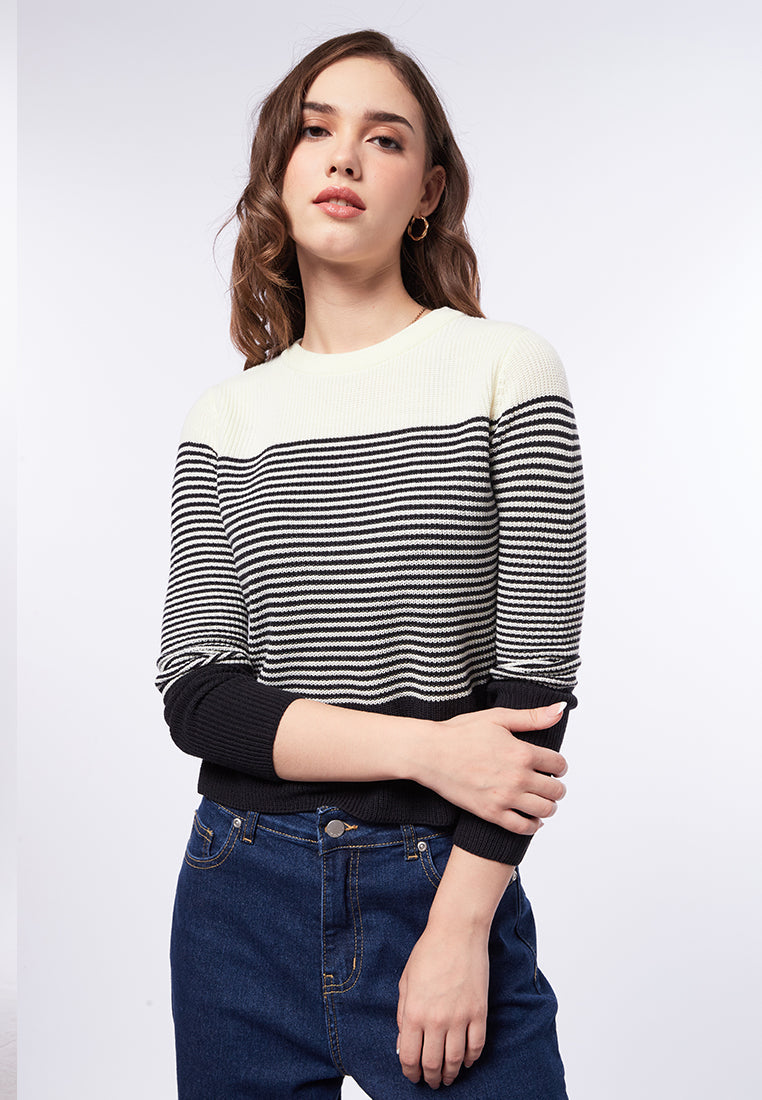 Long Sleeves Striped Top