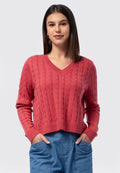 Long Sleeve Pattern Knit Top