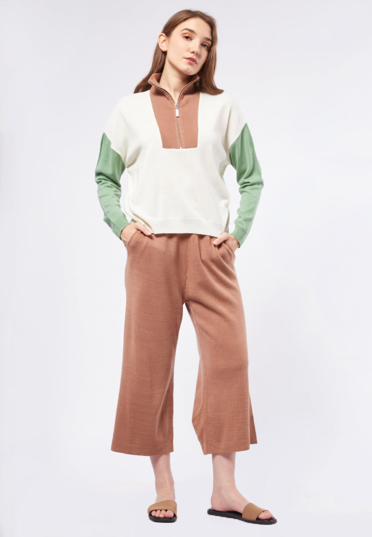 Colorblock Long Sleeve Sweater