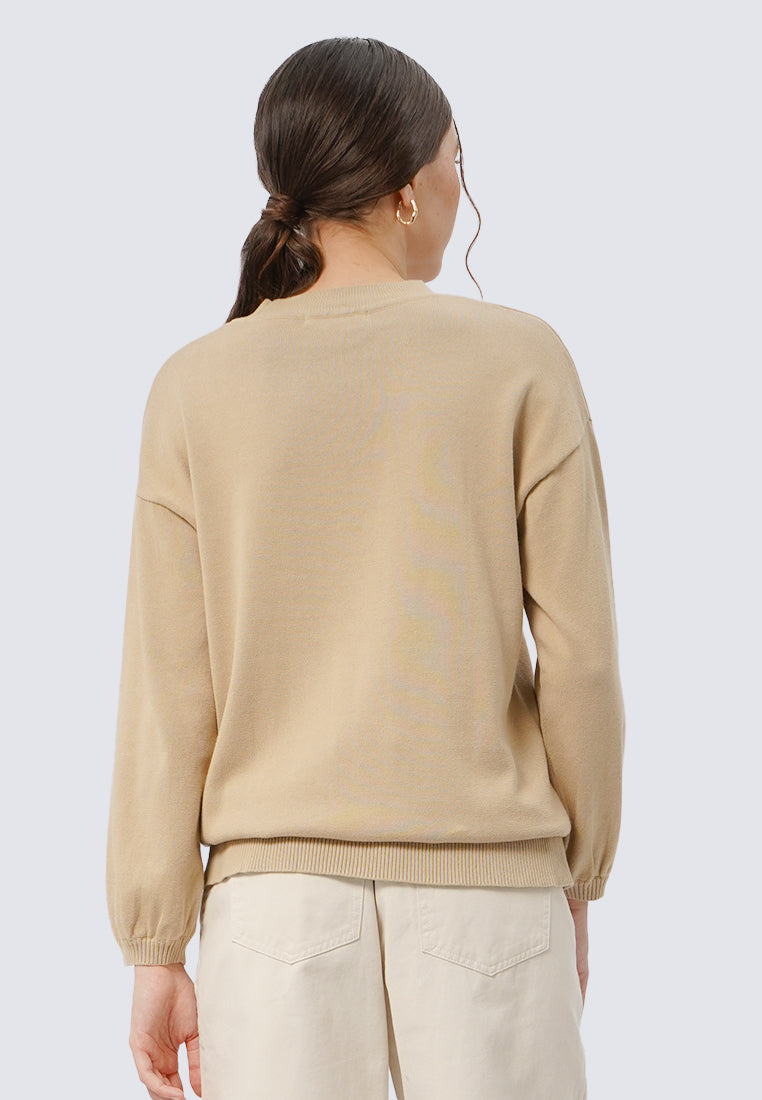 Embroidered Long Sleeve Top