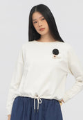 Sweater with Flower Applique