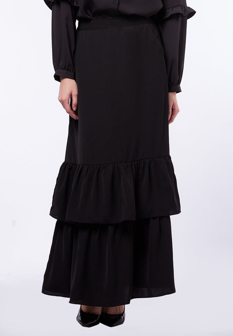 Tiered Maxi Skirt