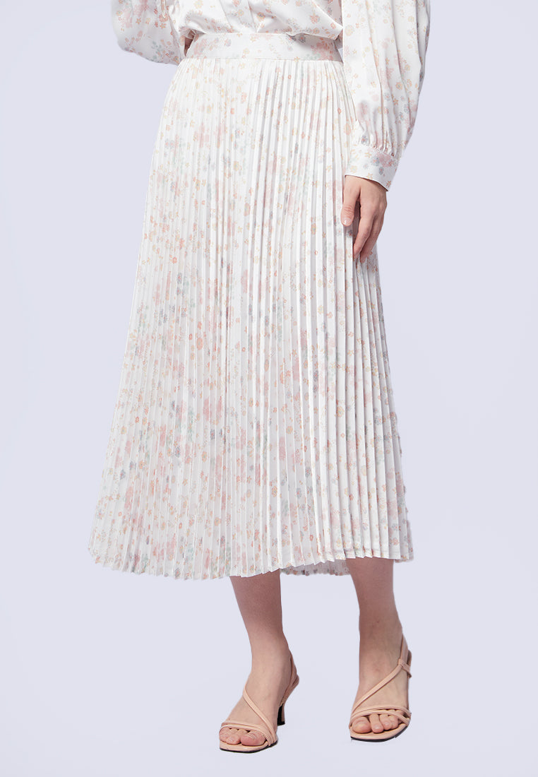 Pattern Pleats Maxi Skirt Citra Kirana for et cetera