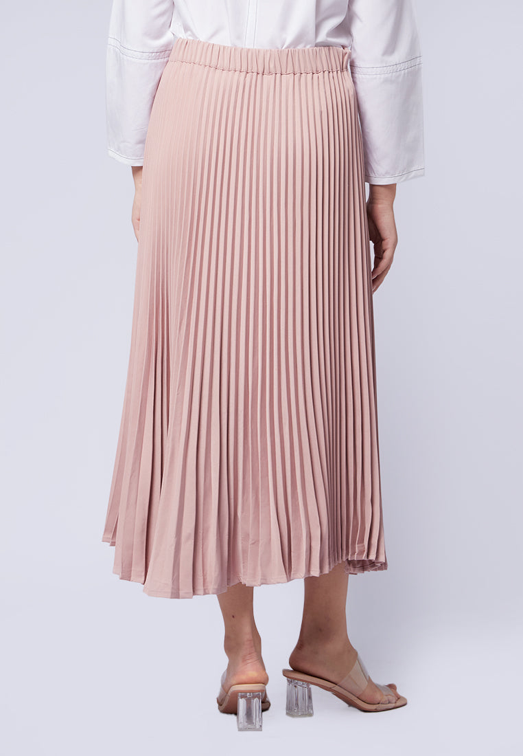 Pleated Maxi Skirt