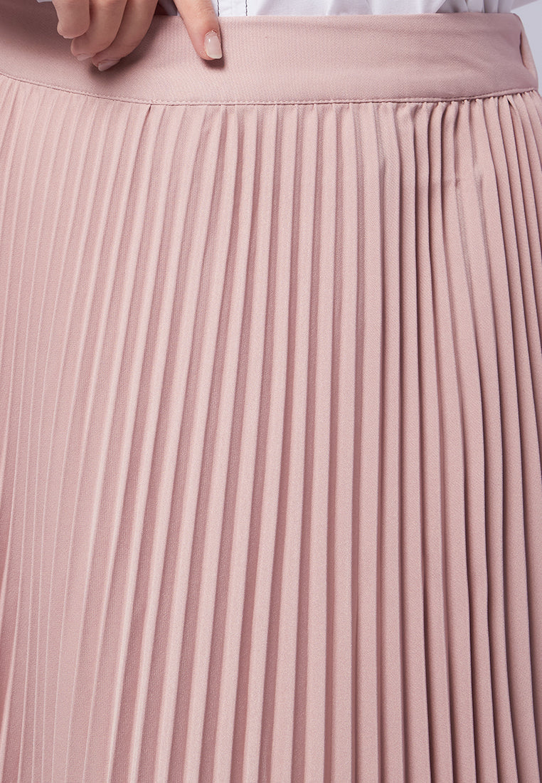 Pleated Maxi Skirt