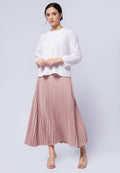 Pleated Maxi Skirt