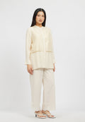 Embroidered Mandarin Collar Tunic