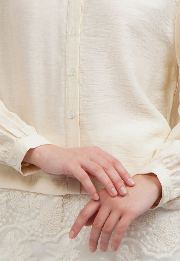 Long Sleeve Tunic with Laced Hem